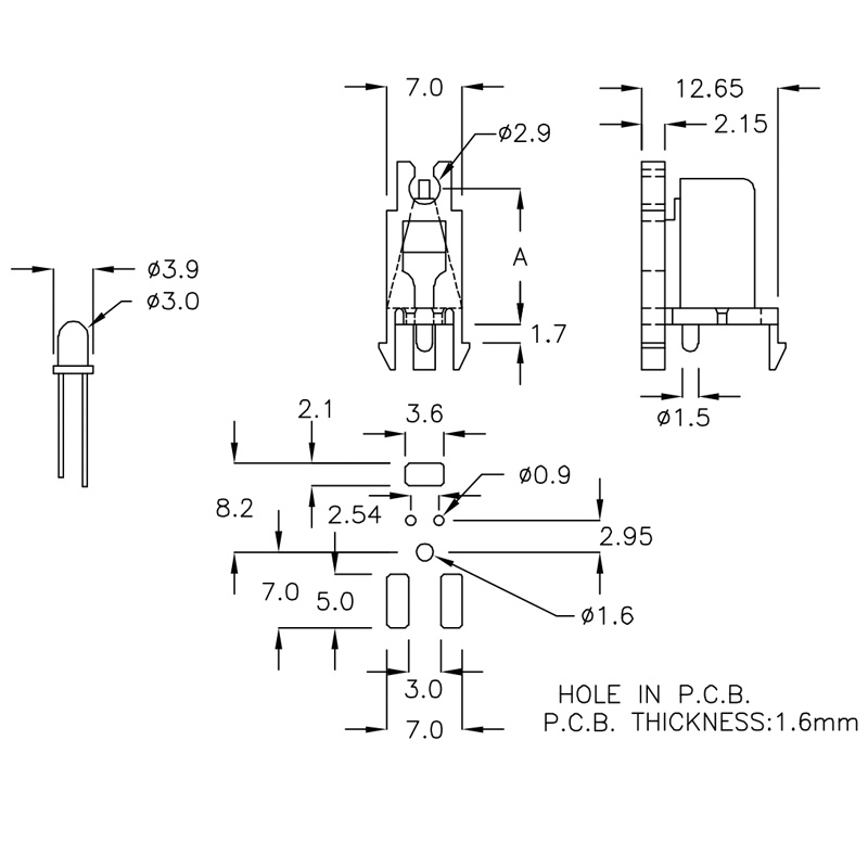 LED Lens Holder LS-LD-3BT